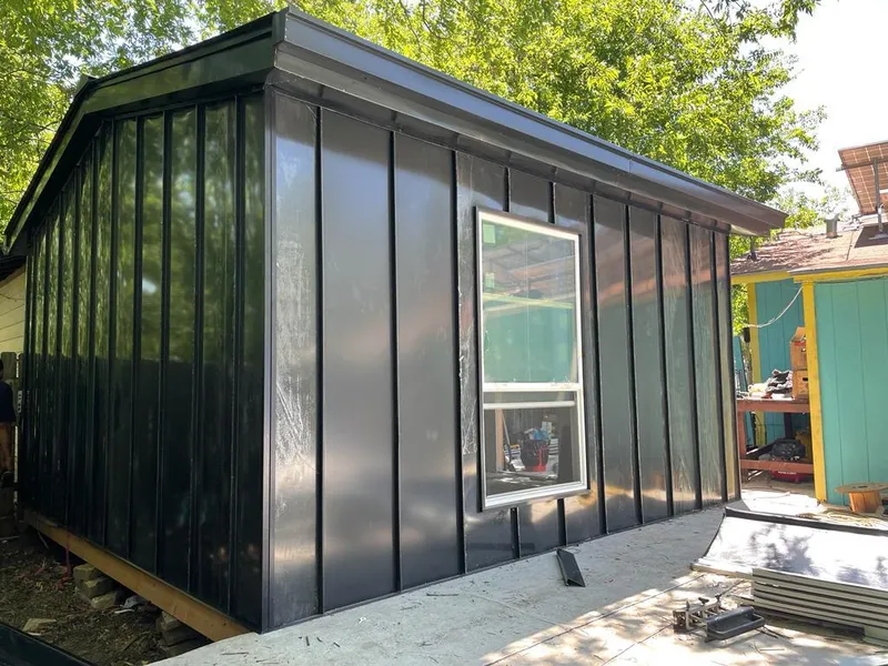 Black standing seam metal wall panels for Roof Inspection in Wildomar